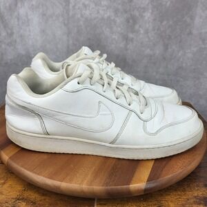 Nike Ebernon Sneakers‎ Mens 13 Triple White Low Top Athletic Shoes Trainers